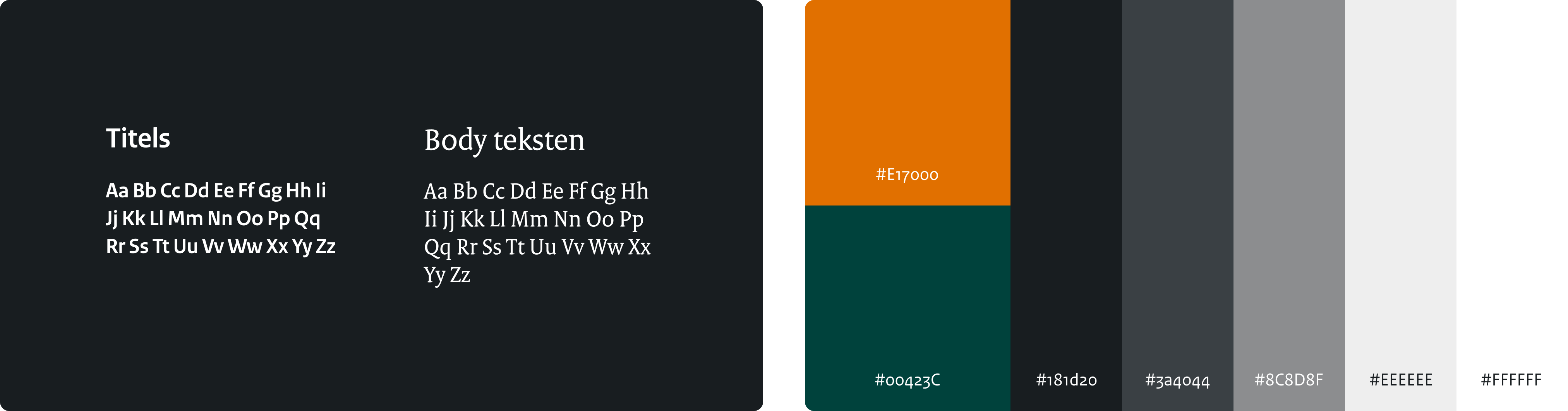 Scherp app kleuren/lettertypes